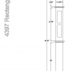 4397 Rectangle Inlay Newel Dimensions