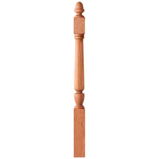 3040 Plainlj-3040 Plain Victorian 3 1/2" Newel Victorian 3 1/2" Newel