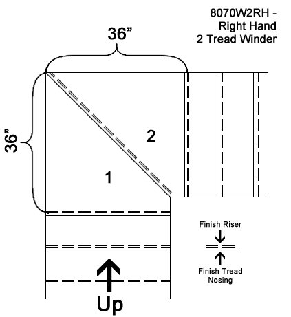 8070-w winder stair tread