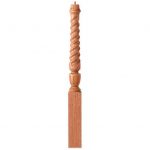 3010 Pin Top Twisted 3 1/2" Victorian Newel