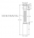 4093 Fluted Panel Box Newel