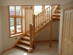 ash wood stairs