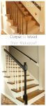 wood stair makeover