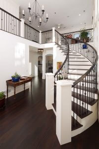 Brazilian Cherry Wood Staircase