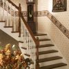 6519 Plowed Handrail, 3246 Newel Posts, Fluted 2105 and 3240 Wood Balusters