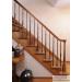 6010 Handrail, 4010 Newel Post, Hollow Fluted Knuckle Iron Balusters, and 7010 Upeasing w/cap,