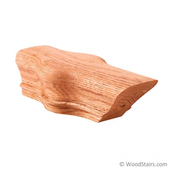 7019 Red Oak Opening Cap 6010 Wood Staircase Handrail Fitting for Stair Remodel