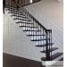 6010 Handrail, 7x30 Volute, Custom Newel, Solid Iron Single and Double Basket Balusters