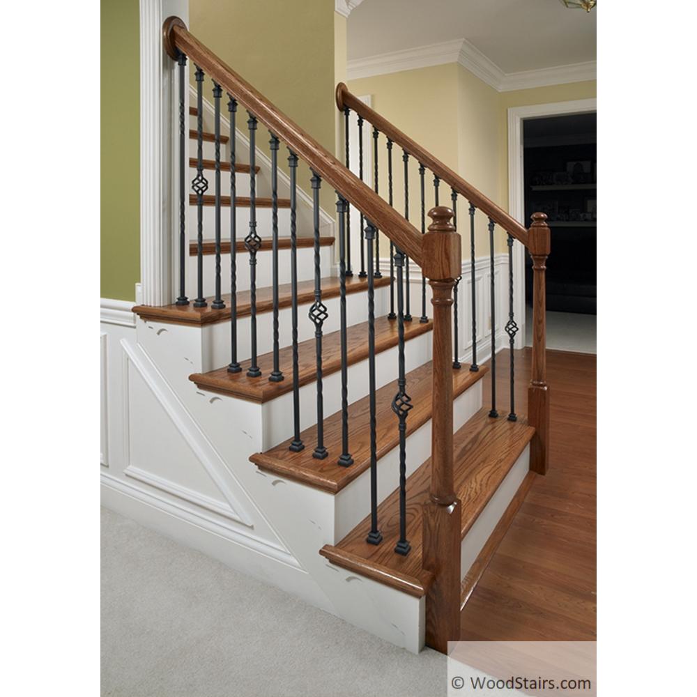 LIH-HOL1BASK44 Single Basket Baluster Wood Stair Hollow Iron Baluster LIH-HOL1BASK44 Baluster